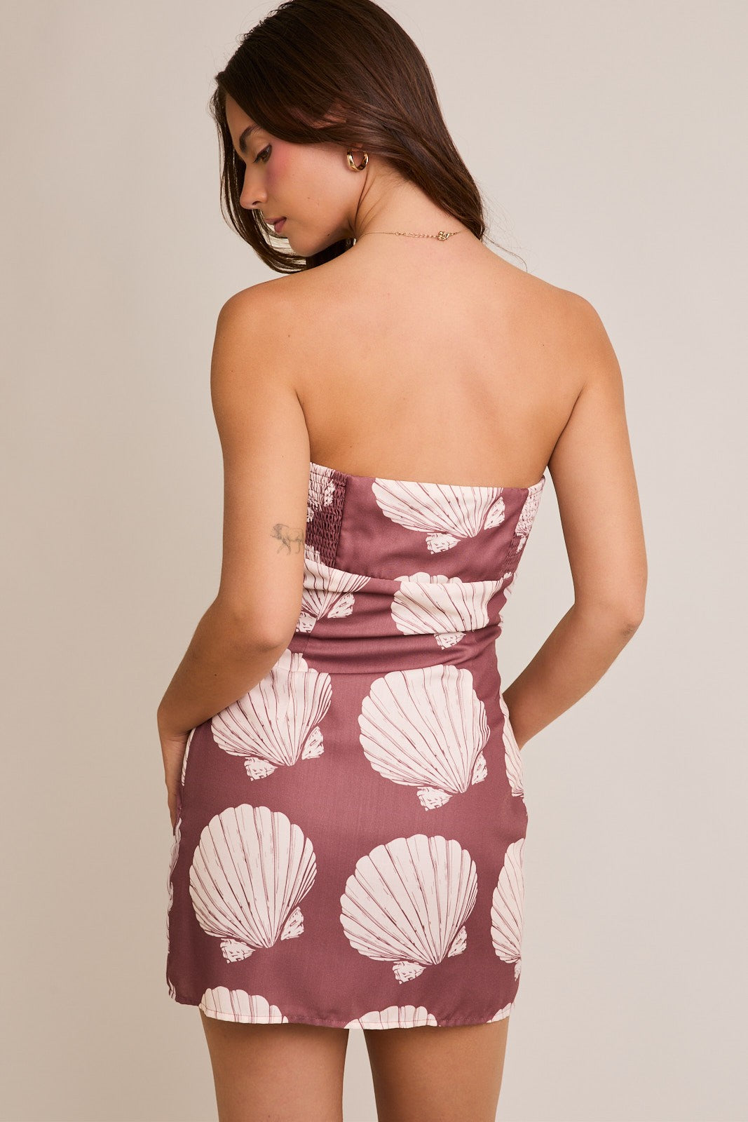 brown summer mini dress Rhea Mini Dress Brown