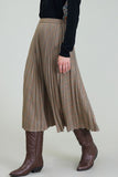 Glen Pleated Skirt