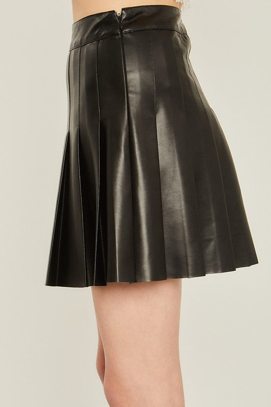 Shelly Leather Skirt