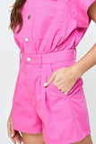 Izzy Fushia Romper