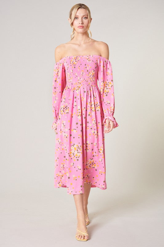 Let Love Blossom Midi Dress