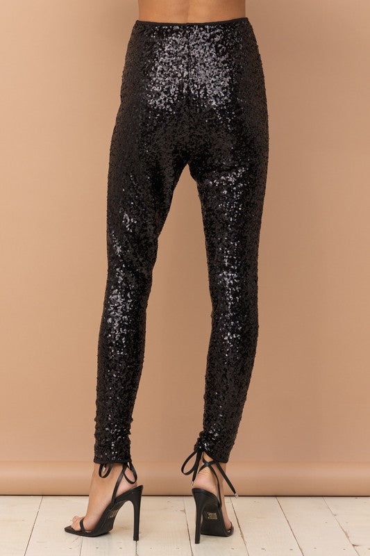 Straight Fit Women Sequin Gold Fashionable Stylish Pant at Rs 450 in Mumbai