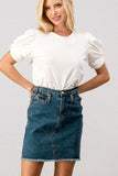 Back to you Medium Wash Denim Skirt