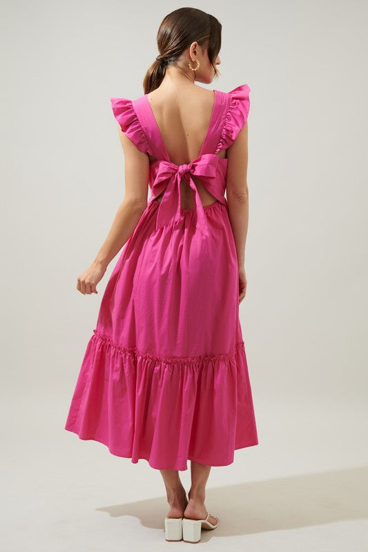 Pretty Pinks Midi Dress