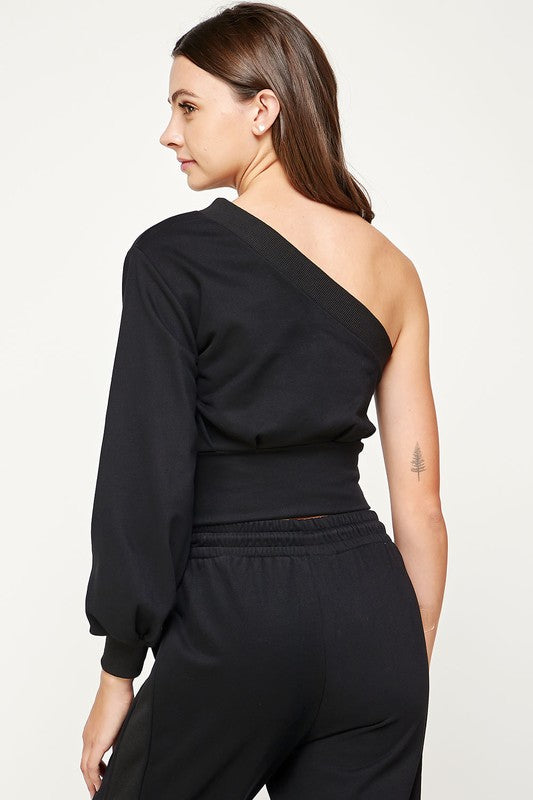ON THE GO ONE SHOULDER TOP
