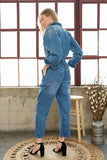 Focused On Myself Denim Jumpsuit