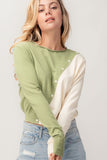 BUTTON SWEATER TOP